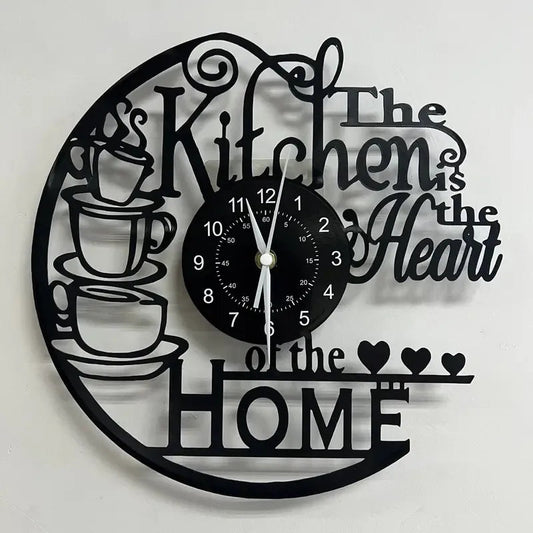 Rustic Vintage Kitchen Wall Clock Decor