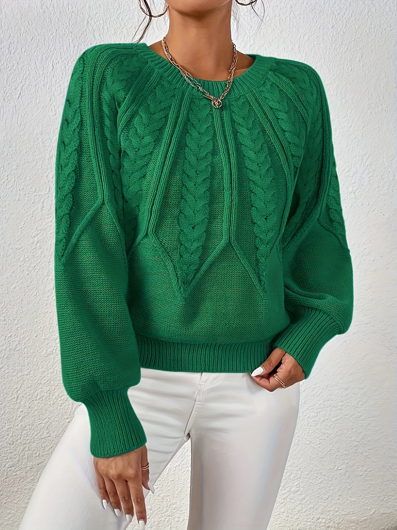Elegant Long Sleeve Pullover Sweater