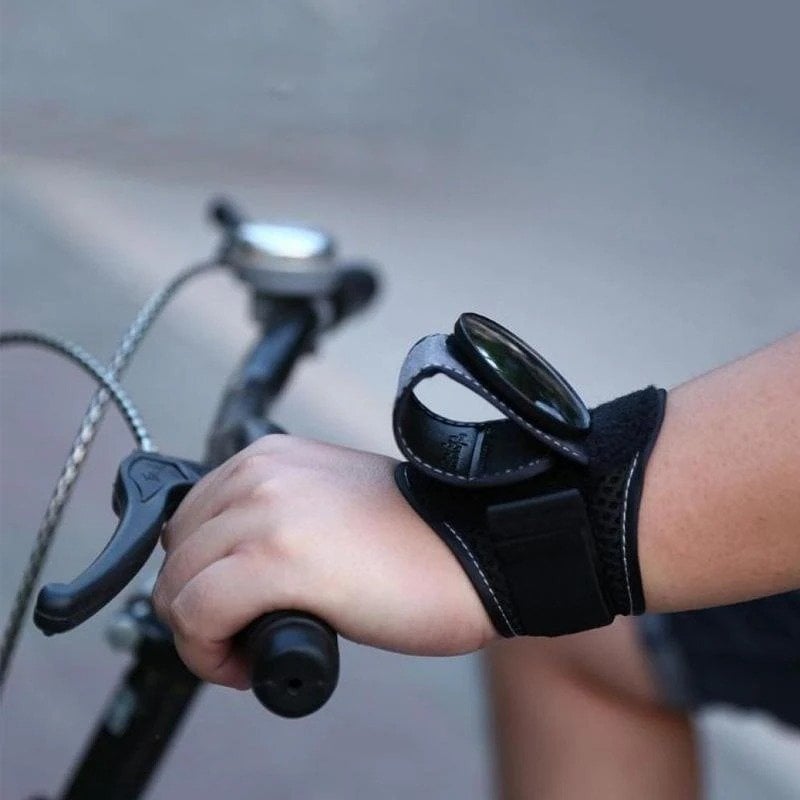 Wide-Angle Safety Wrist Mirror for Active Outdoor Use