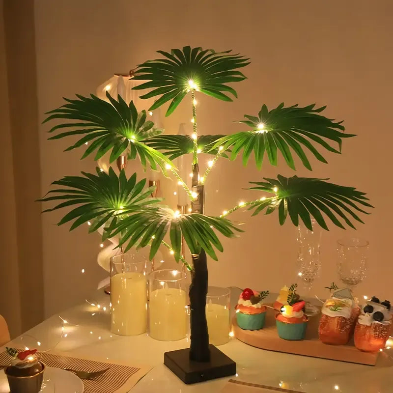 Tropical LED Palm Tree Table Lamp