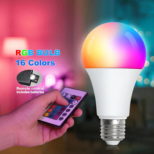 Smart Remote Control RGB LED Mood Light Bulb