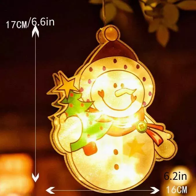 1+1 FREE | Festive Christmas Window Hanging Lights for Holiday Decor