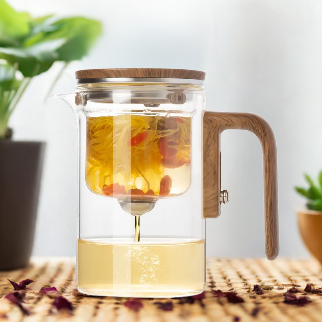 Elegant Heat-Resistant Glass Teapot for Loose Leaf Brewing