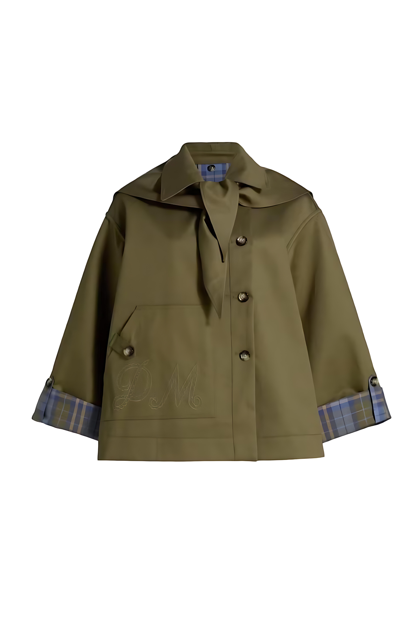 Reversible Crop Trench Coat – Chic Layered Style