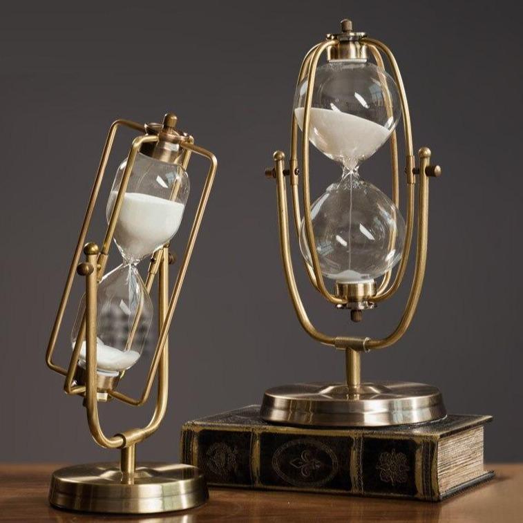 Sleek Modern Hourglass Decor