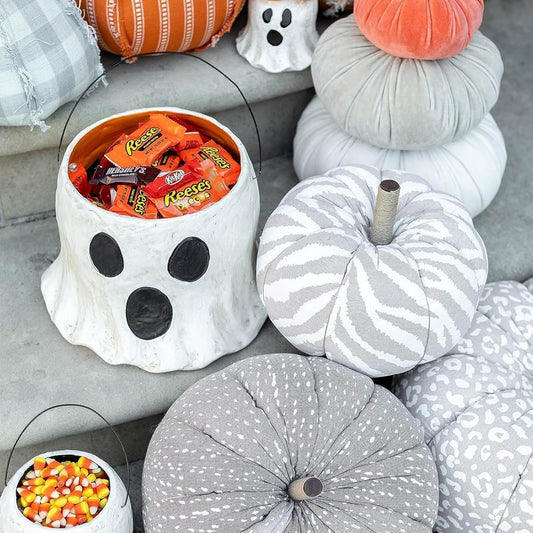 Spooky Halloween Ghost Bucket Decor