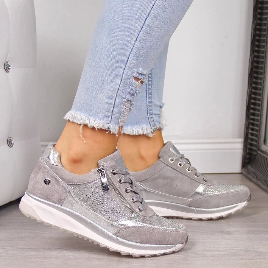 Comfortable Orthopedic Zip-Up Sneakers