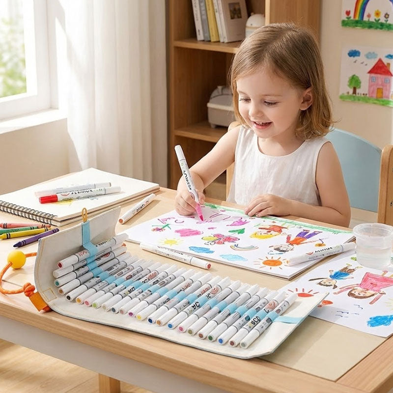 GlideMark™ Duo - Vibrant Dual-Tip Marker Set
