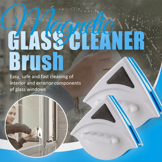 Magnetic Triangular Window Cleaner for Streak-Free Glass