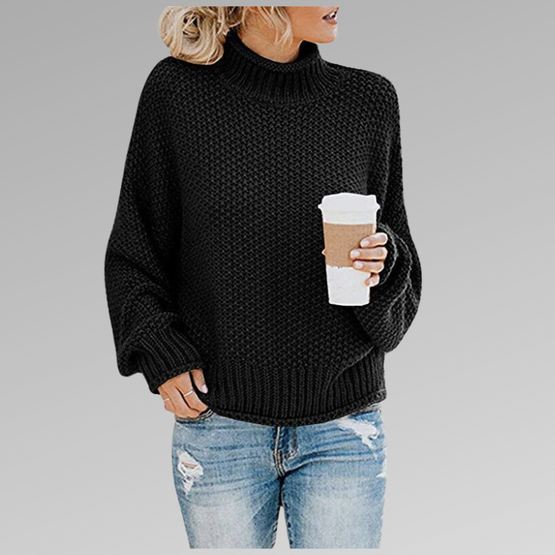 Cozy High Collar Pullover Sweater