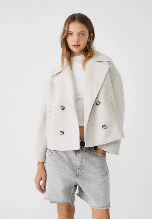 Chic Double-Breasted Short Jacket