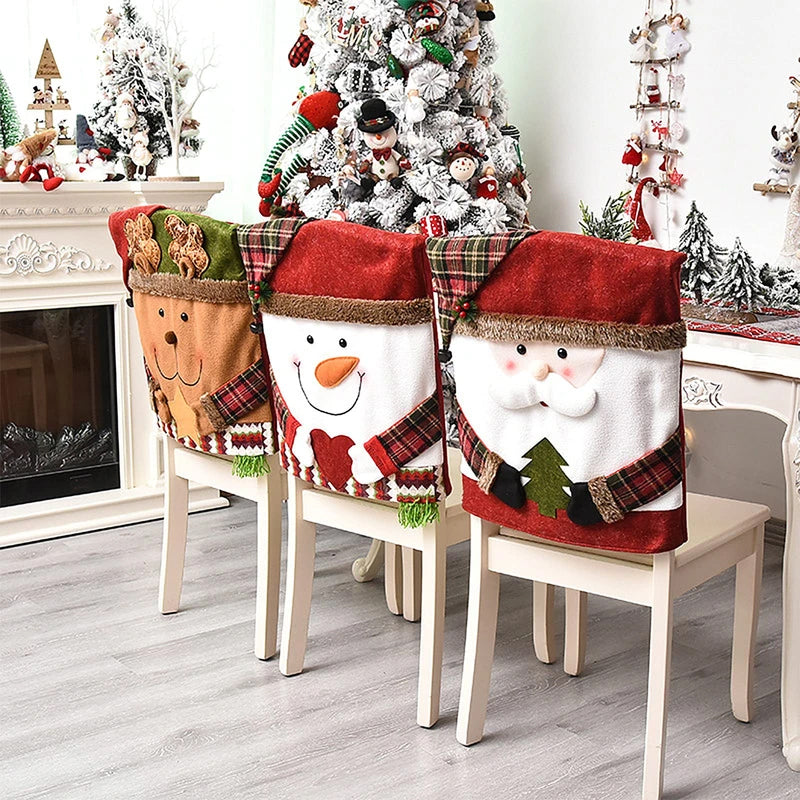 MerrySeat™ - Festive Holiday Chair Covers for Christmas Decor
