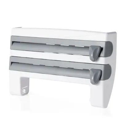 VelaWrap™ - Wall-Mounted Kitchen Wrap Dispenser & Spice Rack
