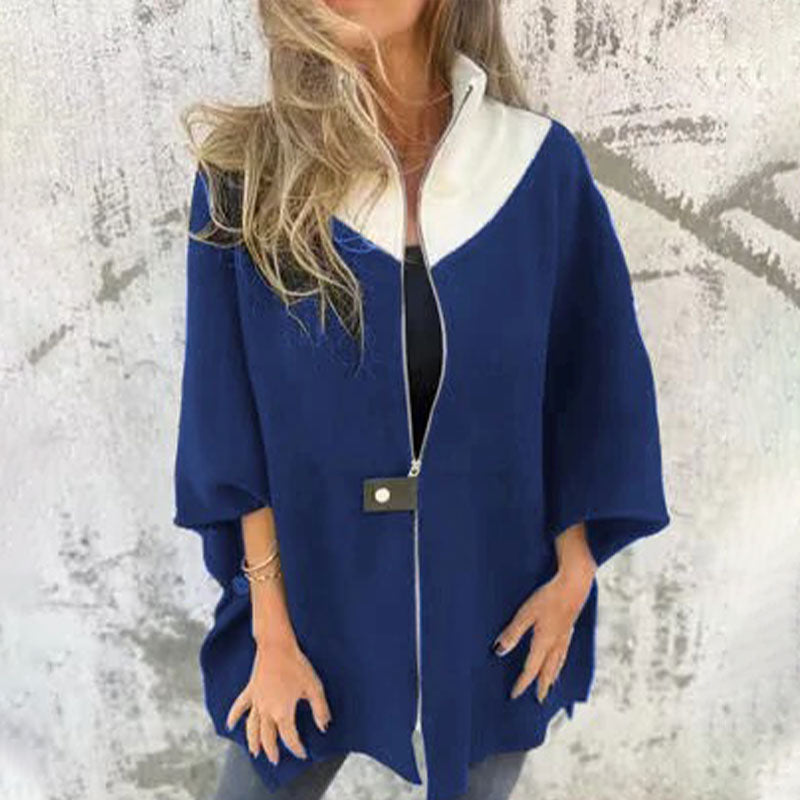 Chic Bicolor Long Jacket for Elegant Layers