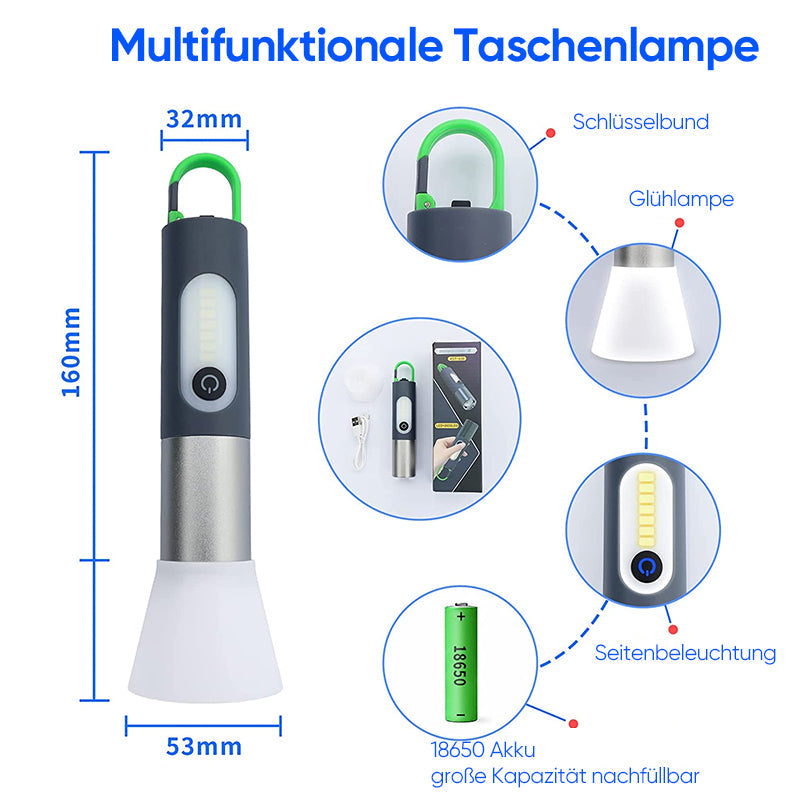 LumoGlow™ - Rechargeable Multifunctional LED Flashlight