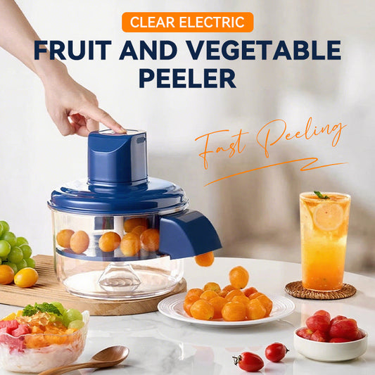 FreshEase™ - Transparent Electric Fruit & Vegetable Peeler