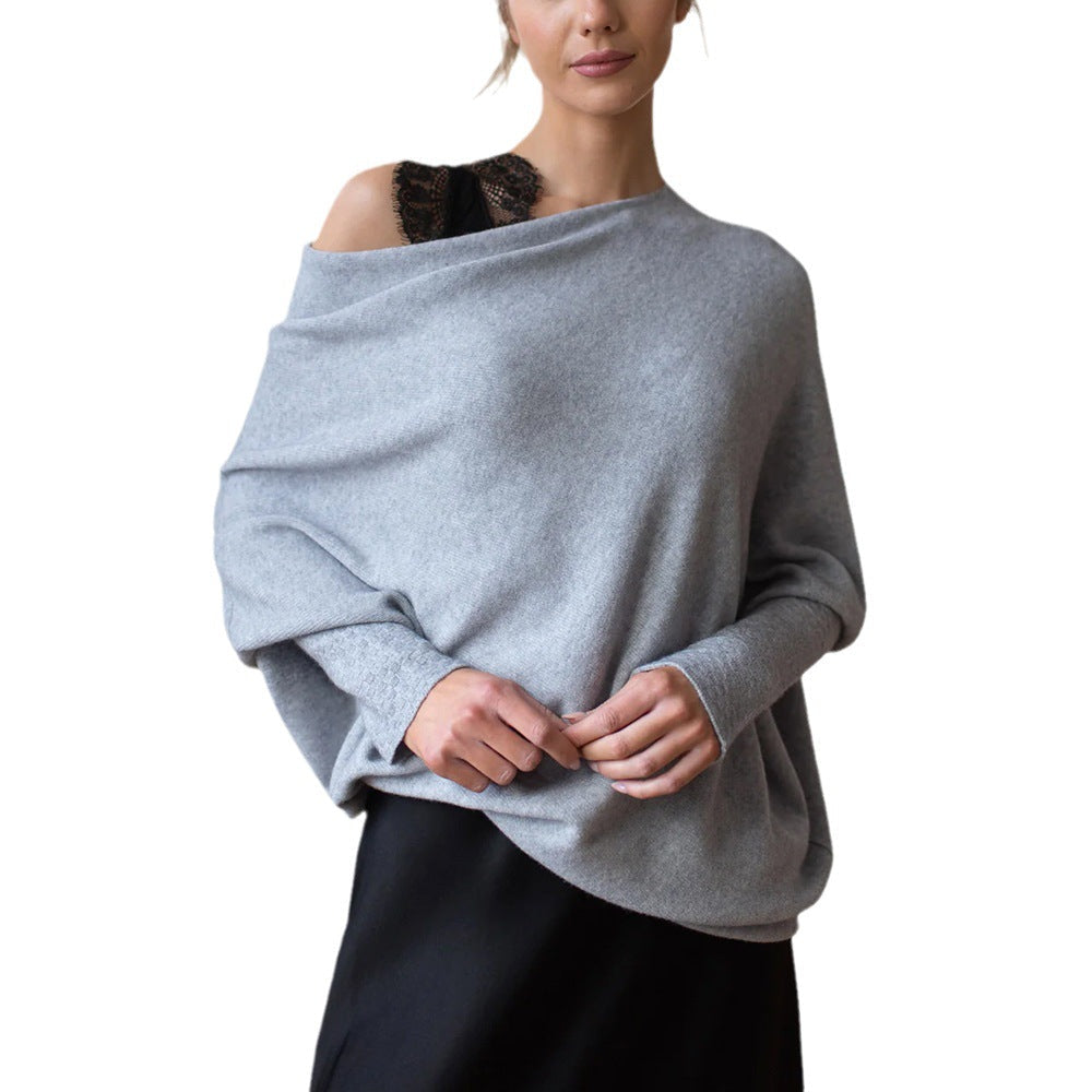 Cozy Oversized Off-Shoulder Knit Sweater