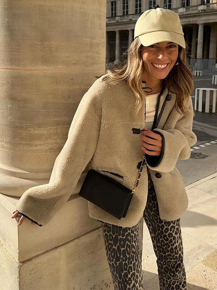 Cozy Fluffy Long Coat for Chic Winter Style