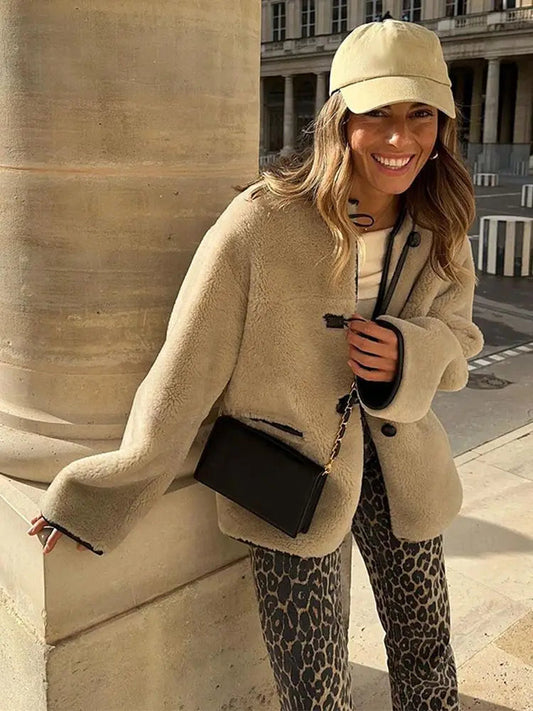 Cozy Fluffy Long Coat for Chic Winter Style