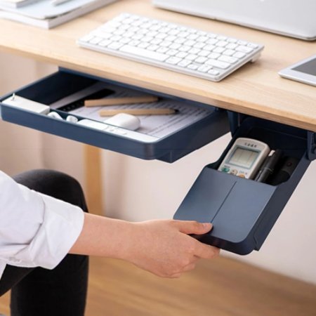 UnderDeskBox™ - Self-Adhesive Plastic Drawer Storage