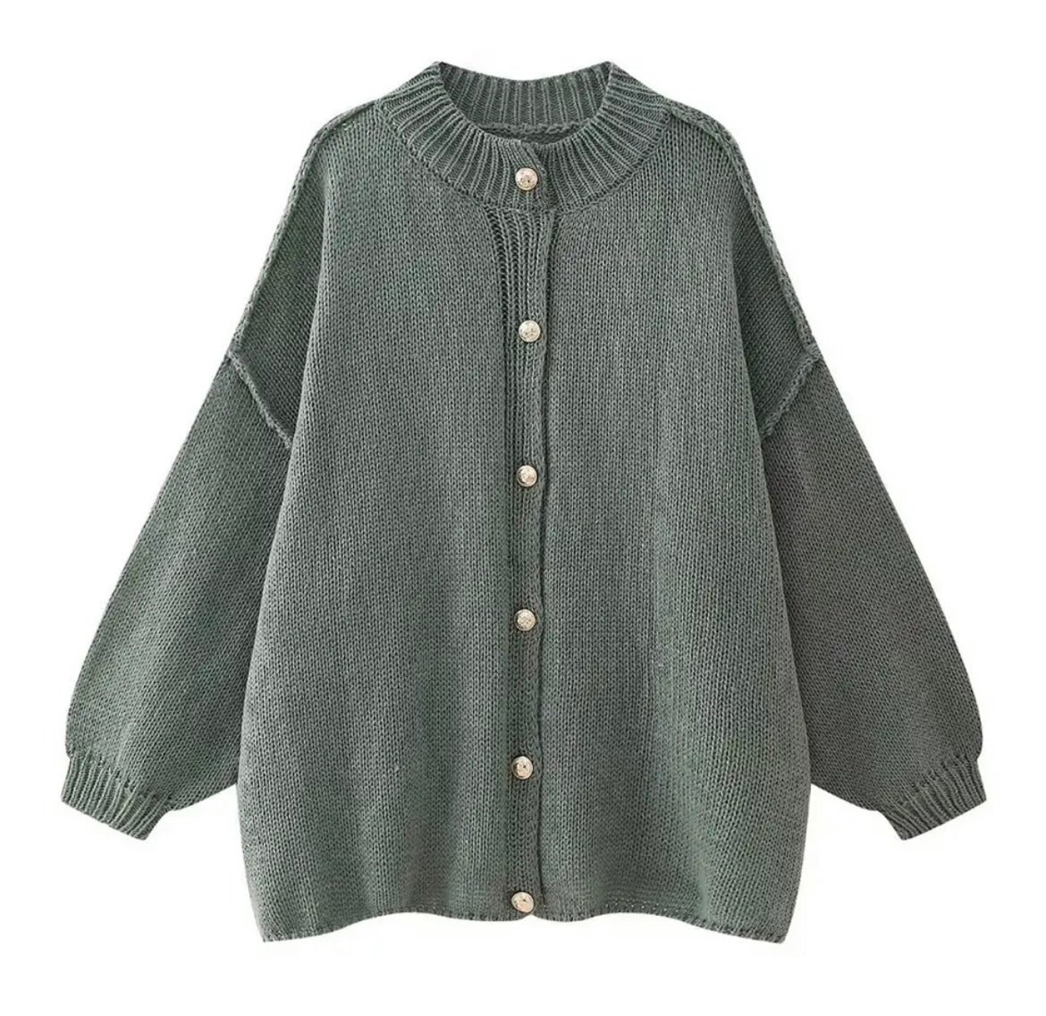 Cozy Oversized Knit Cardigan Sweater