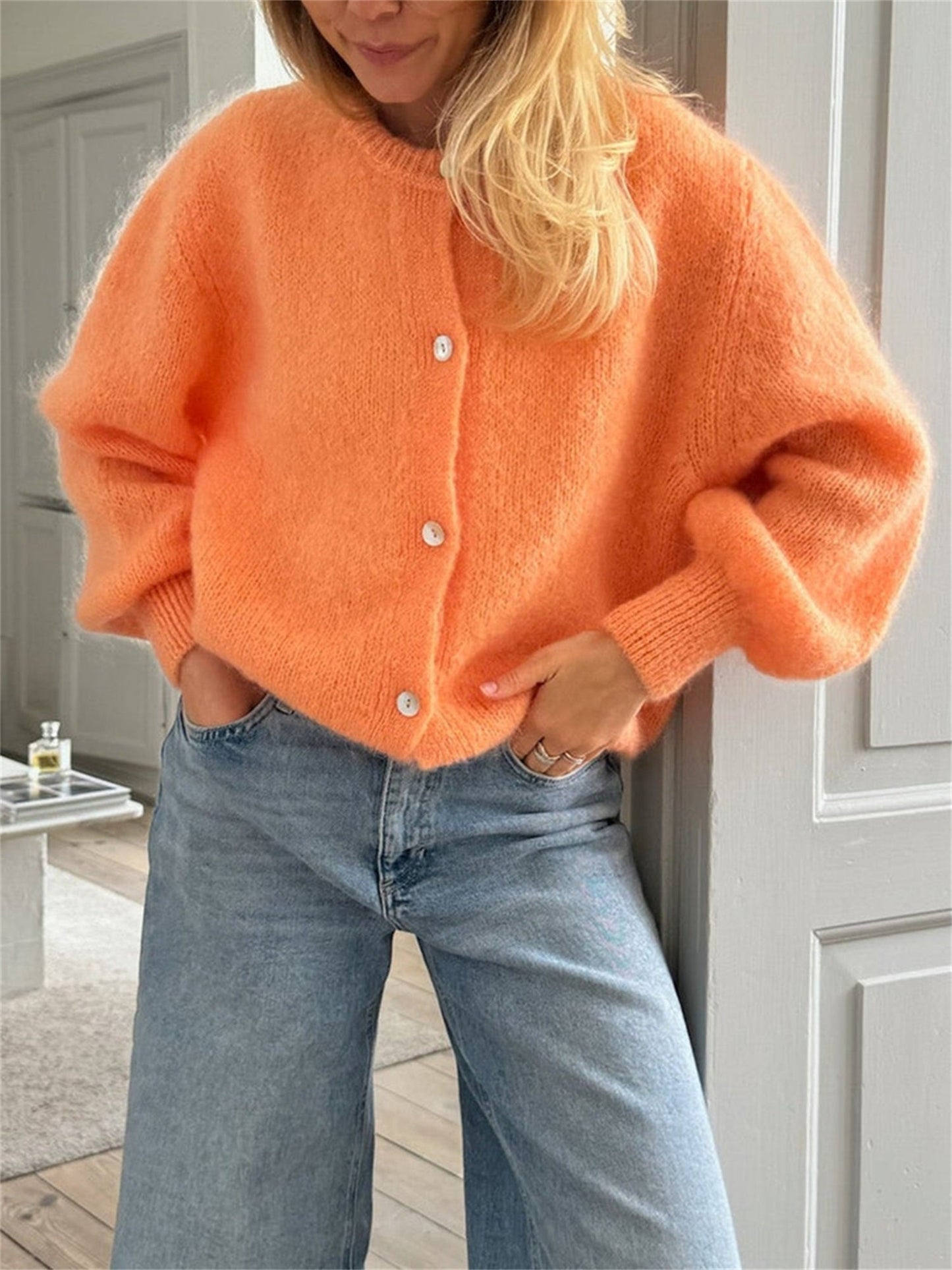 Soft Cashmere Knit Cardigan