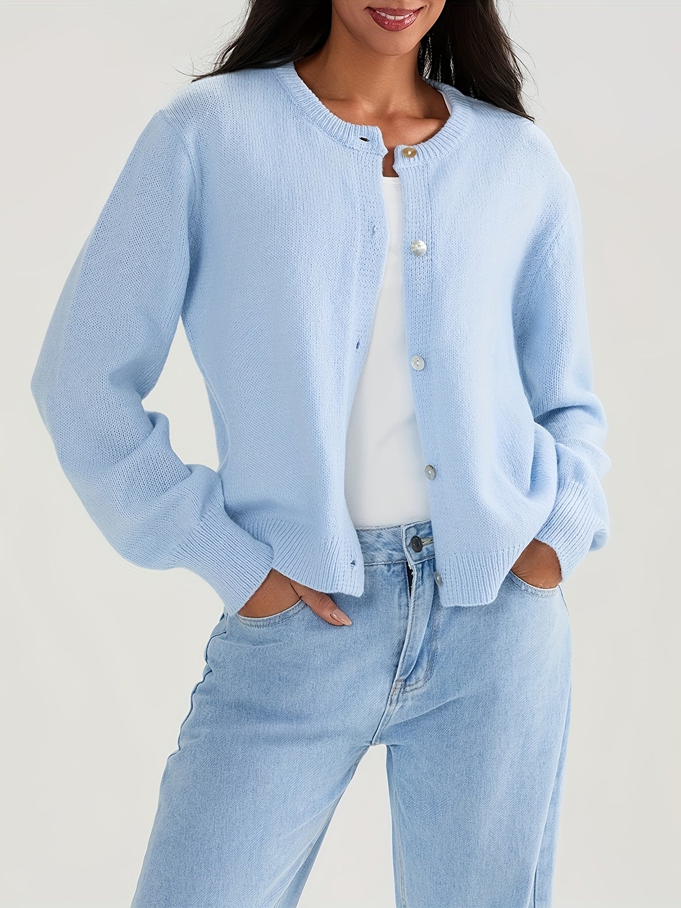 Soft Cashmere Knit Cardigan