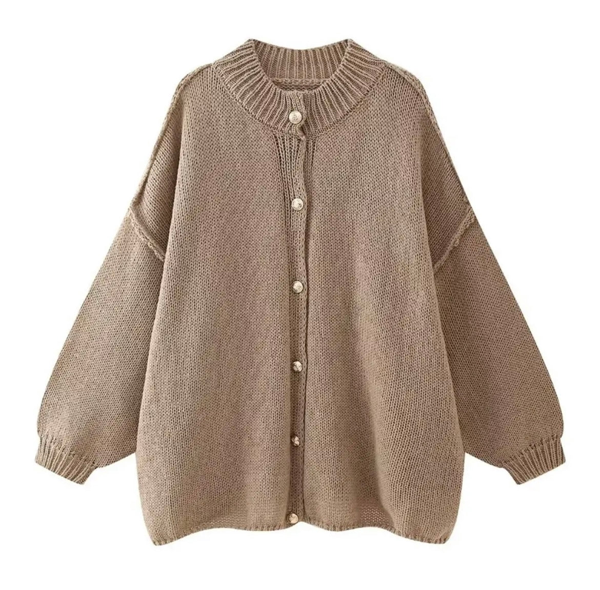 Cozy Oversized Knit Cardigan Sweater