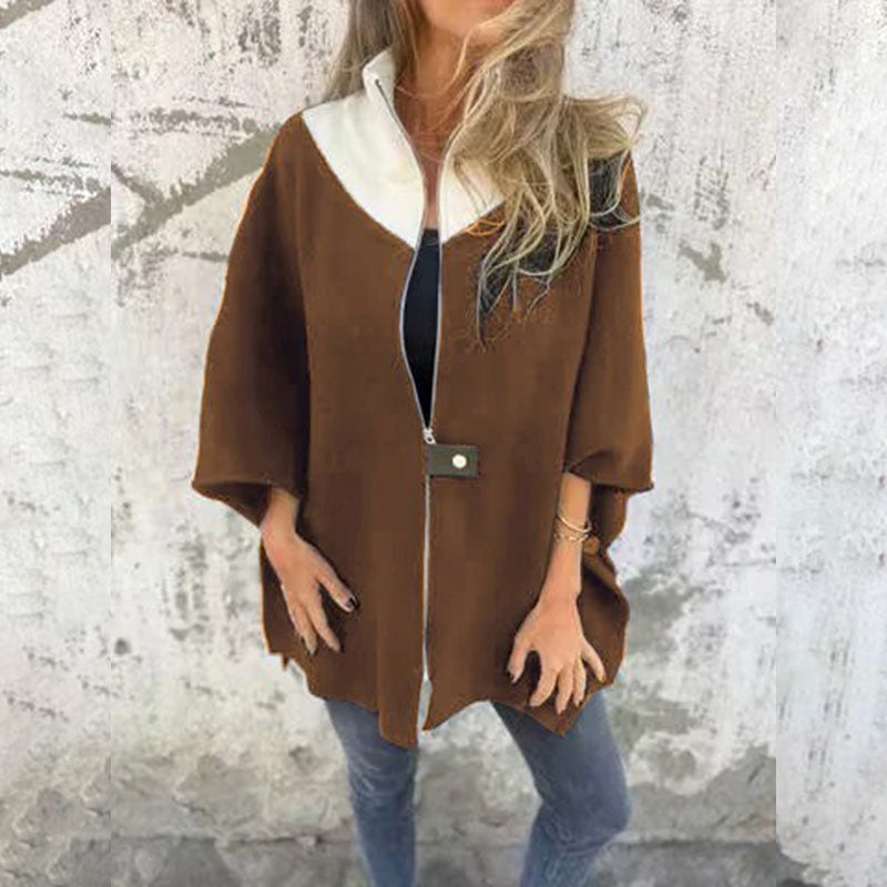 Chic Bicolor Long Jacket for Elegant Layers