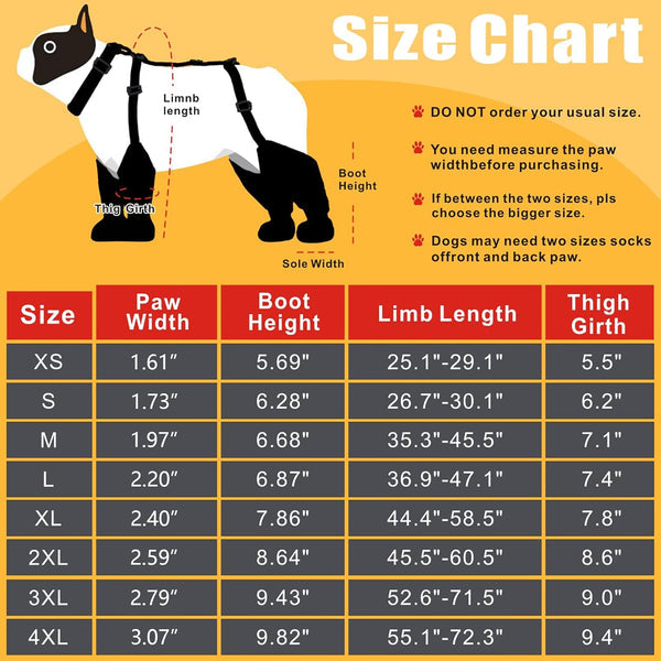 PawGuard™ - Adjustable Dog Suspender Boots for Winter Hiking