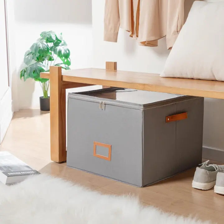 Organize Elegantly™ - Compartmented Storage Box for Scarves & Accessories