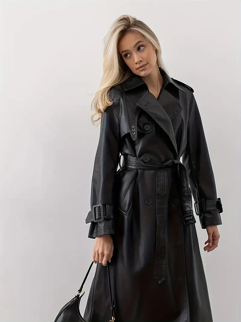 Leather Trench Coat