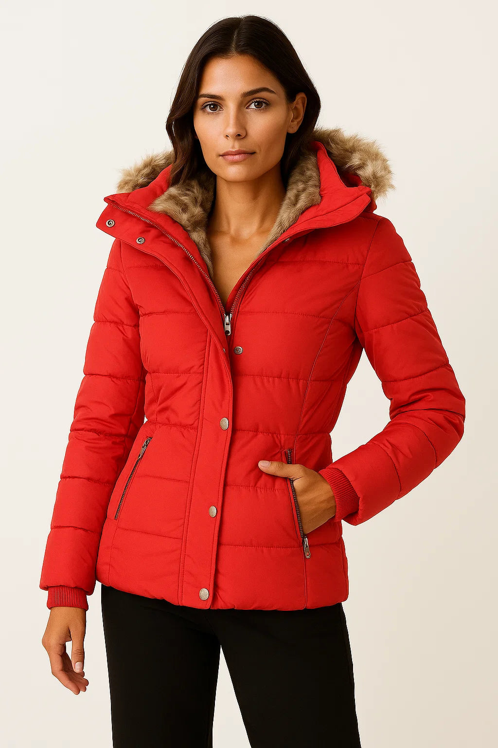 Sleek Long Winter Coat for Chic Warmth