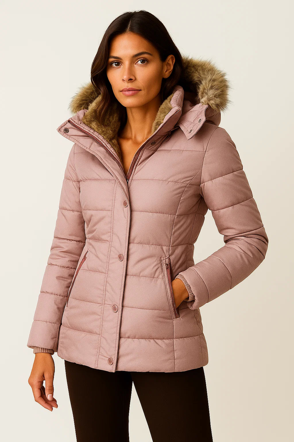 Sleek Long Winter Coat for Chic Warmth