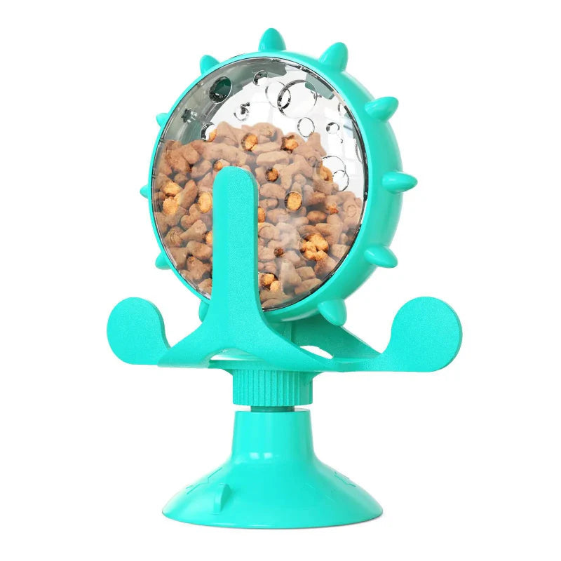 PurrPlay™ - Interactive Cat Turntable Feeding Bowl
