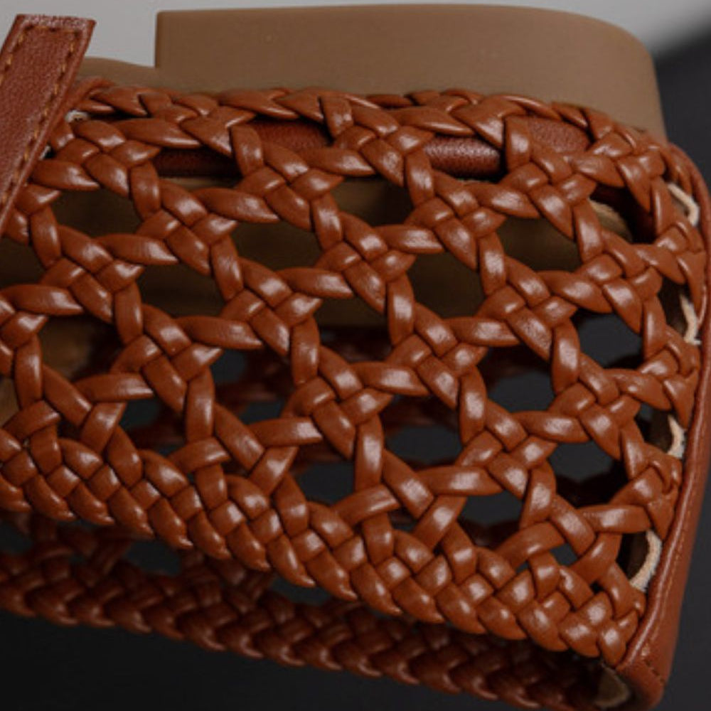 Women's Woven Mesh Mary Jane Flats