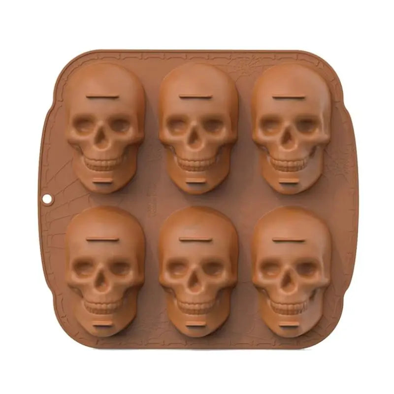 Spooky 3D Skull Halloween Cake Mold