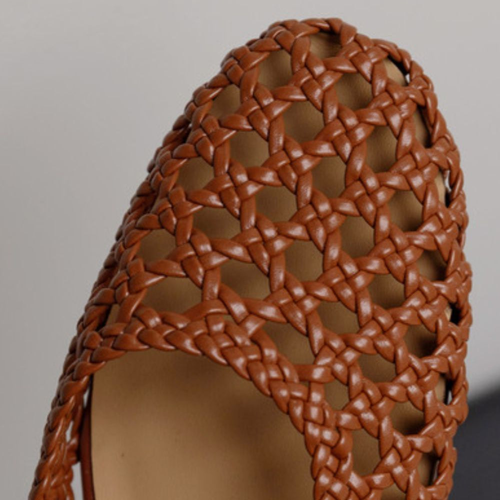 Women's Woven Mesh Mary Jane Flats