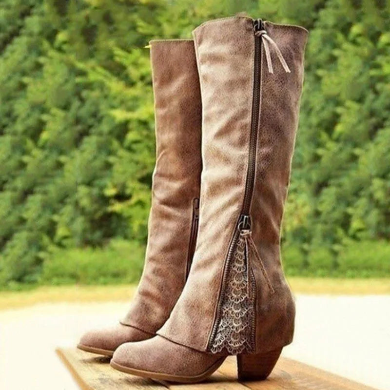 Chic Knee-High Leather Boots