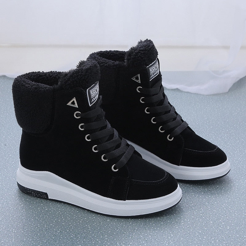 Cozy Fur-Lined Winter Snow Boots for Women
