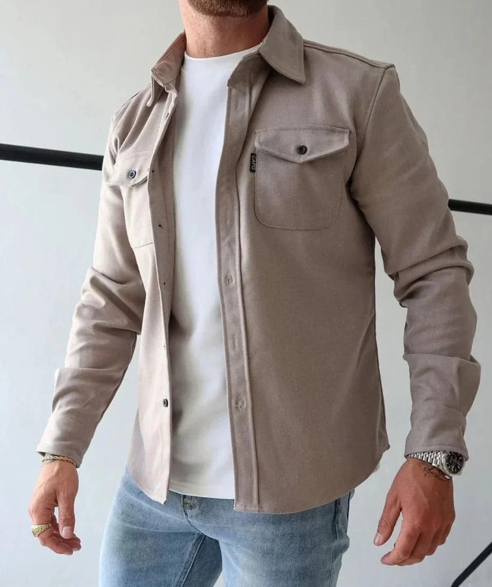 Casual Cotton Overshirt for Men