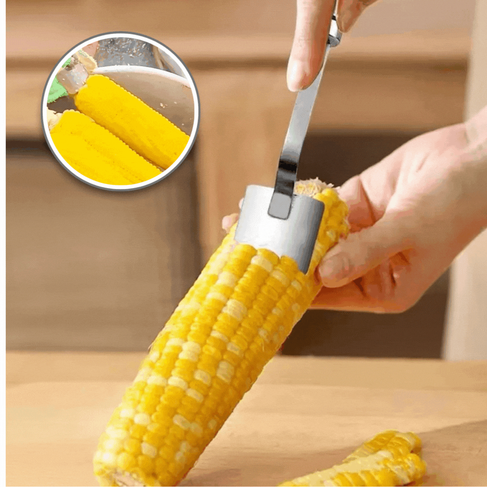 CornFix™ – Easy Fresh Corn Stripping Tool for Quick Snacks