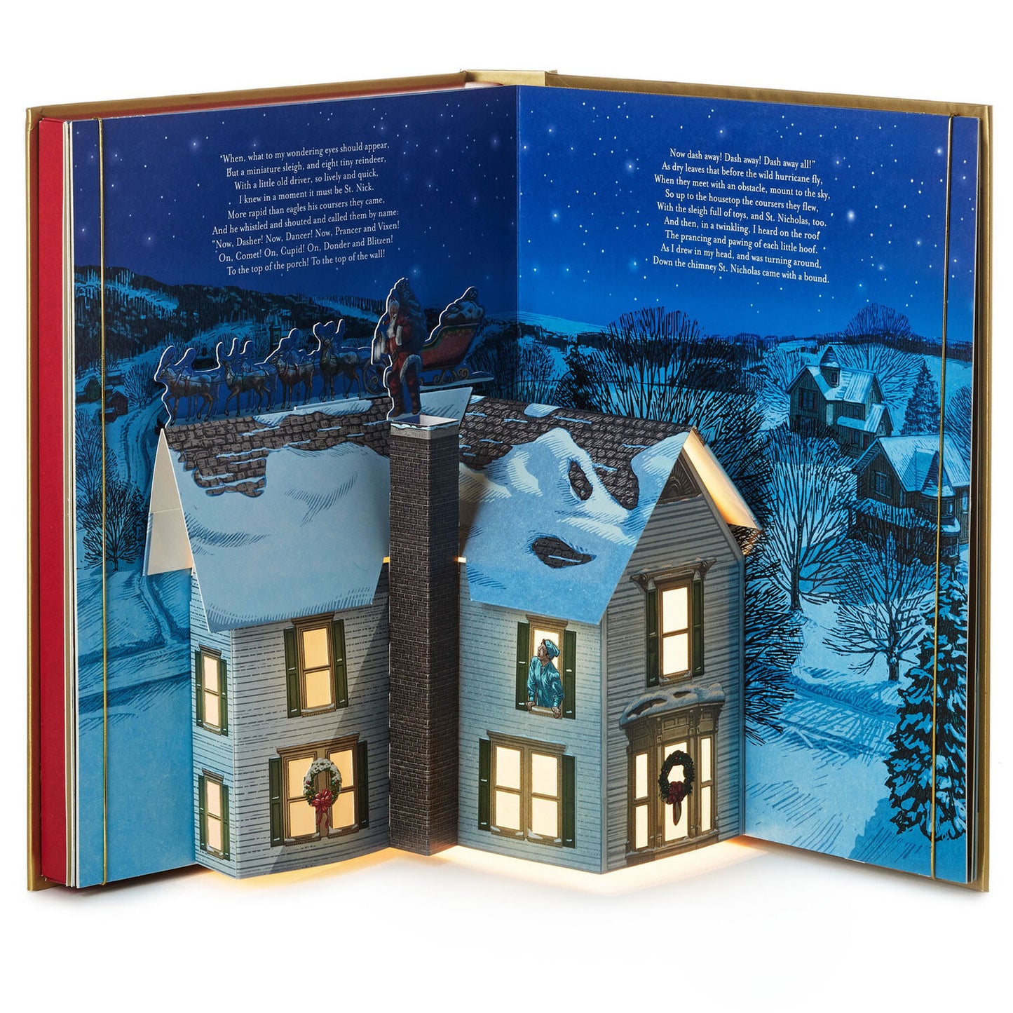 WonderTale™ - Whimsical Christmas Eve Pop-Up Book with Lights & Sound