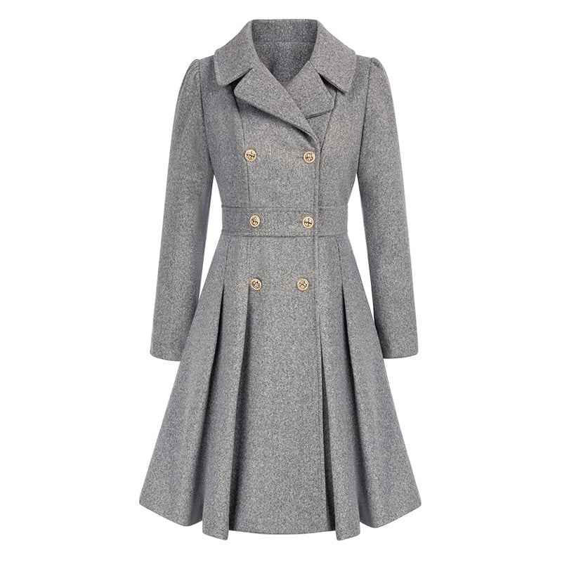 Chic Elegant Wool Blend Winter Coat