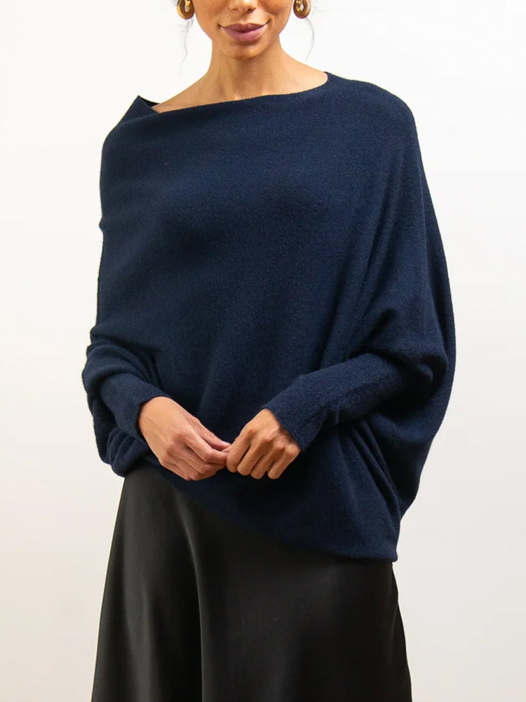 Cozy Oversized Off-Shoulder Knit Sweater