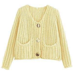 Cozy Chic Women's Buttoned Cardigan with Pockets