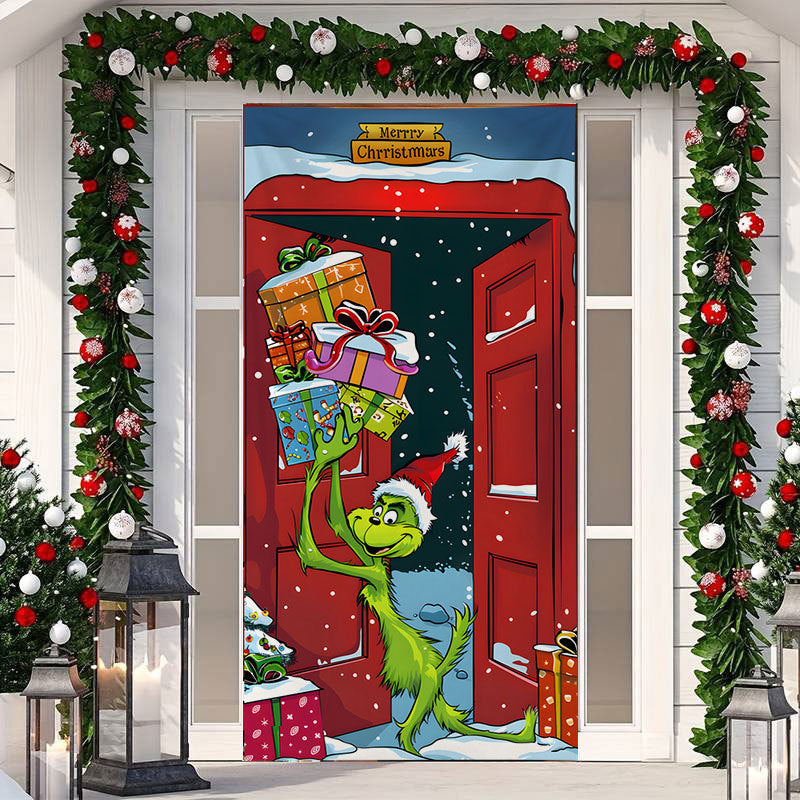 LusailStore™ - Festive Christmas Door Sticker Decor