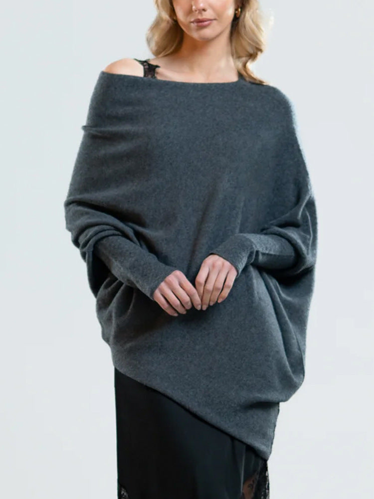 Cozy Oversized Off-Shoulder Knit Sweater