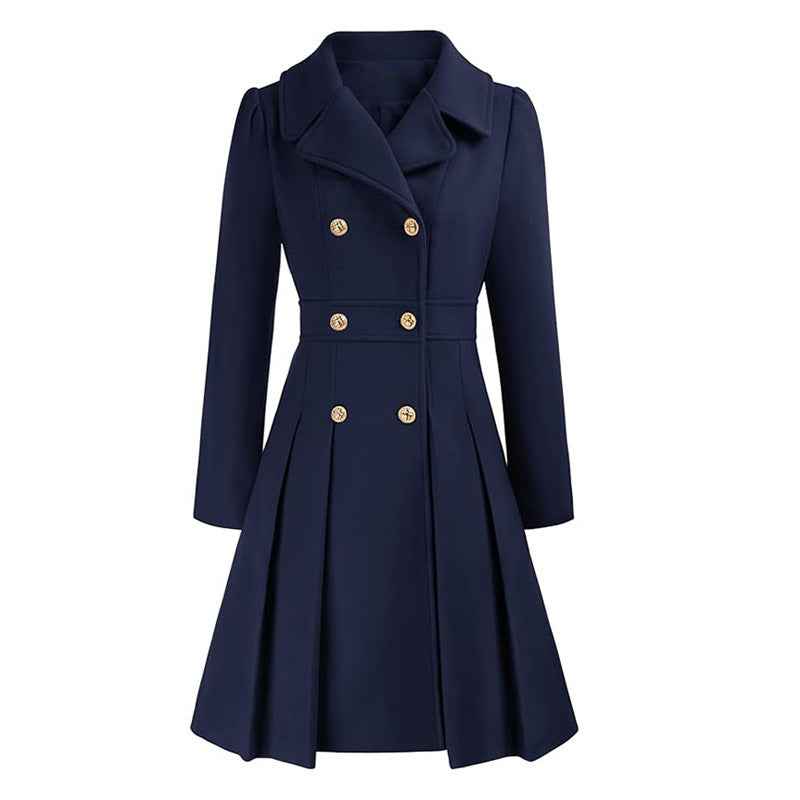 Chic Elegant Wool Blend Winter Coat