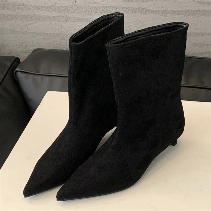 Chic Leather Ankle Boots